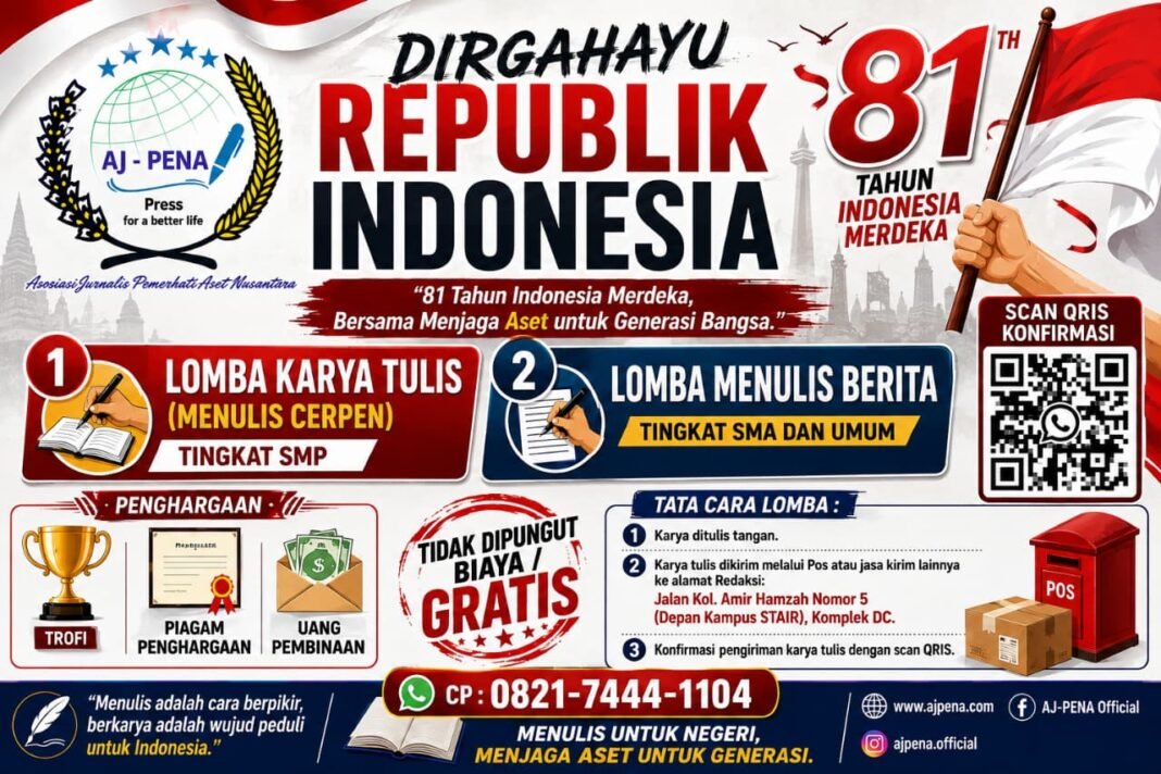 AJ-PENA Luncurkan Lomba Karya Tulis dan Menulis Berita, Lahirkan Calon Jurnalis Muda AJ-PENA Luncurkan Lomba Karya Tulis dan Menulis Berita, Lahirkan Calon Jurnalis Muda
