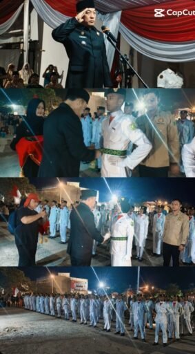 Camat Bayung Lencir Zukar Kukuhkan Paskibraka Tahun 2026, Penciuman Bendera Camat Bayung Lencir Zukar Kukuhkan Paskibraka Tahun 2026, Penciuman Bendera